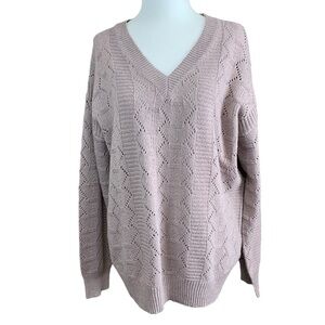 SHEIN Lune Drop Shoulder Knit Sweater